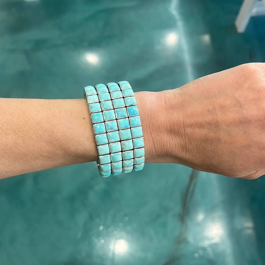 The Trish - 4 Row - Turquoise