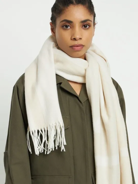 Toteme   Monogram jacquard wool scarf 