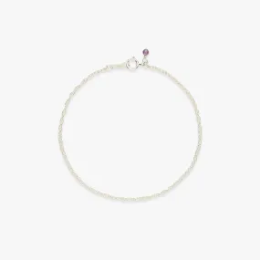 Twist chain bracelet silver