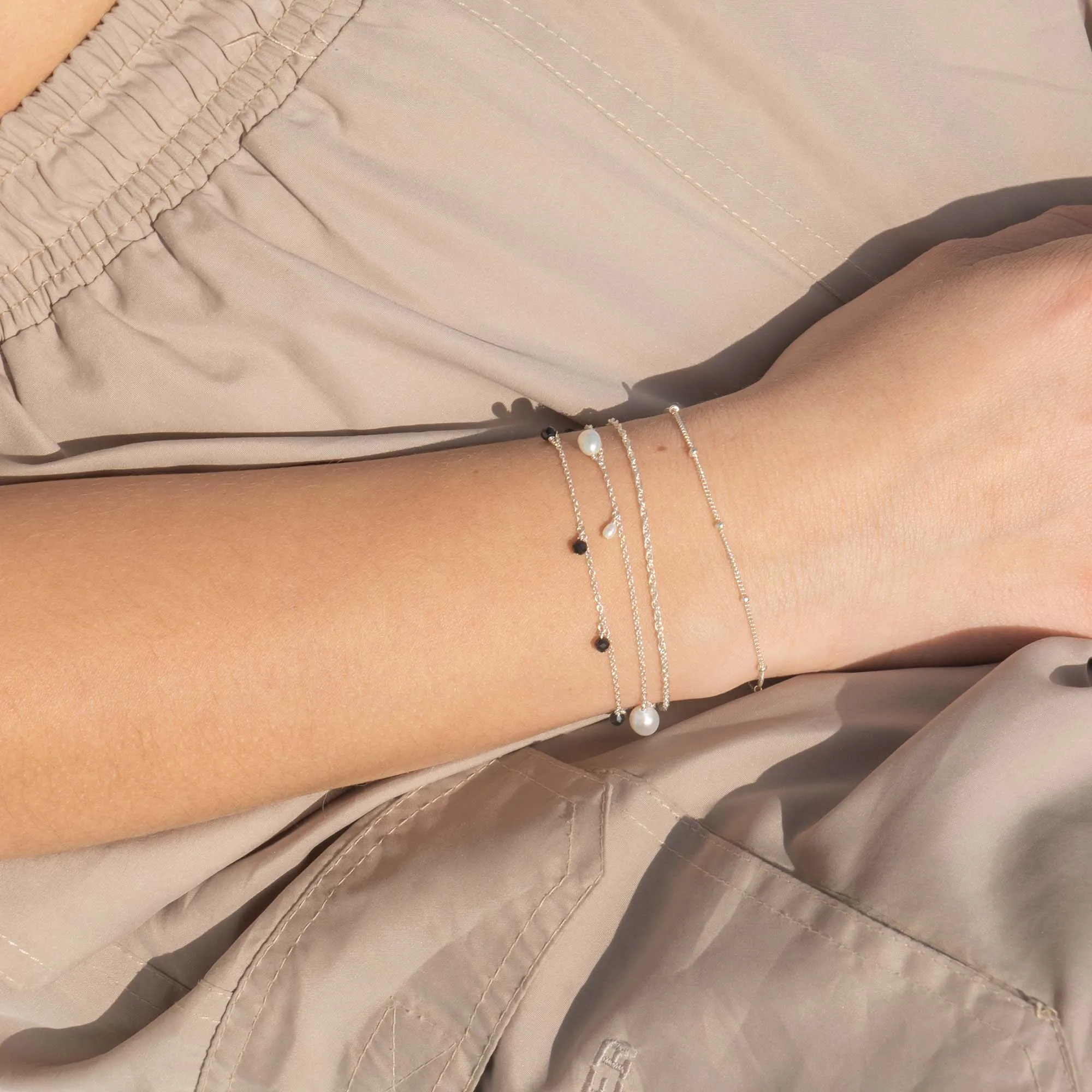Twist chain bracelet silver