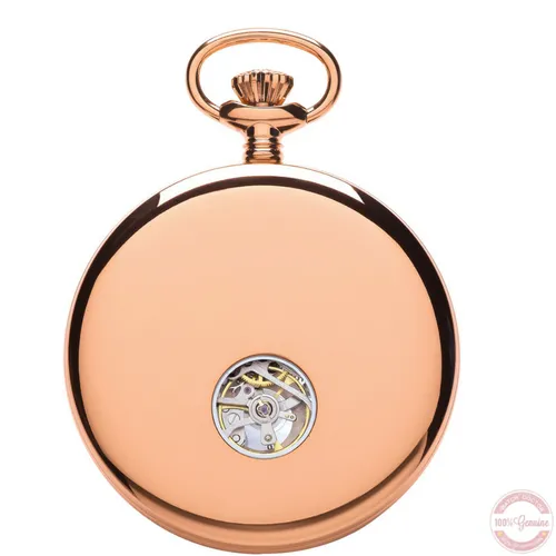 Unisex Mechanical Rose Gold Pocket Watch – Elegant & Timeless Design