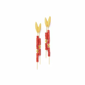 Venalis Red Coral Earrings - 15766296