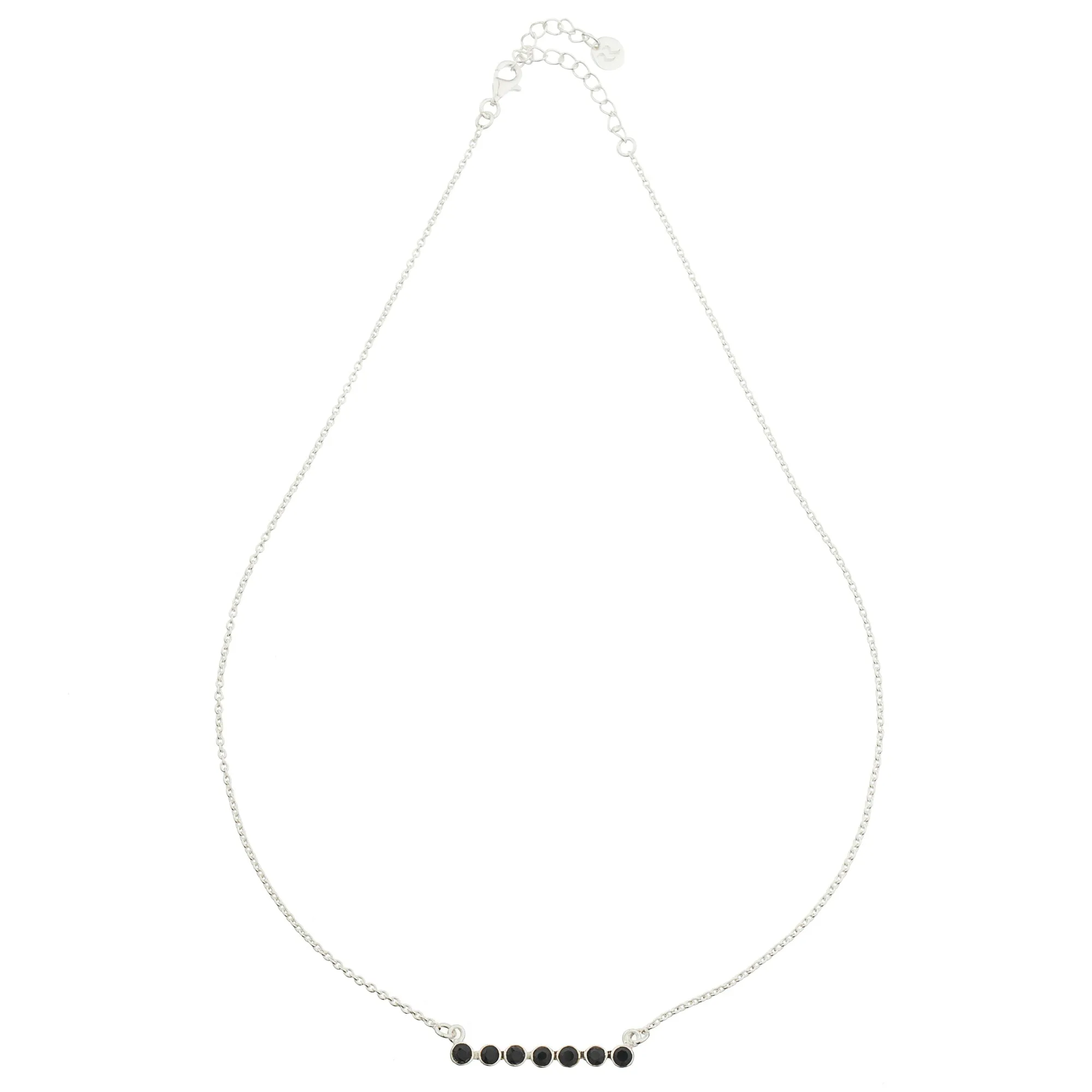 Vera, Black Onyx Bar Necklace