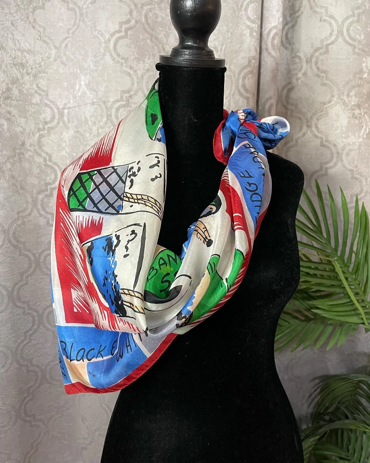Vintage Ice Cream Silk Scarf