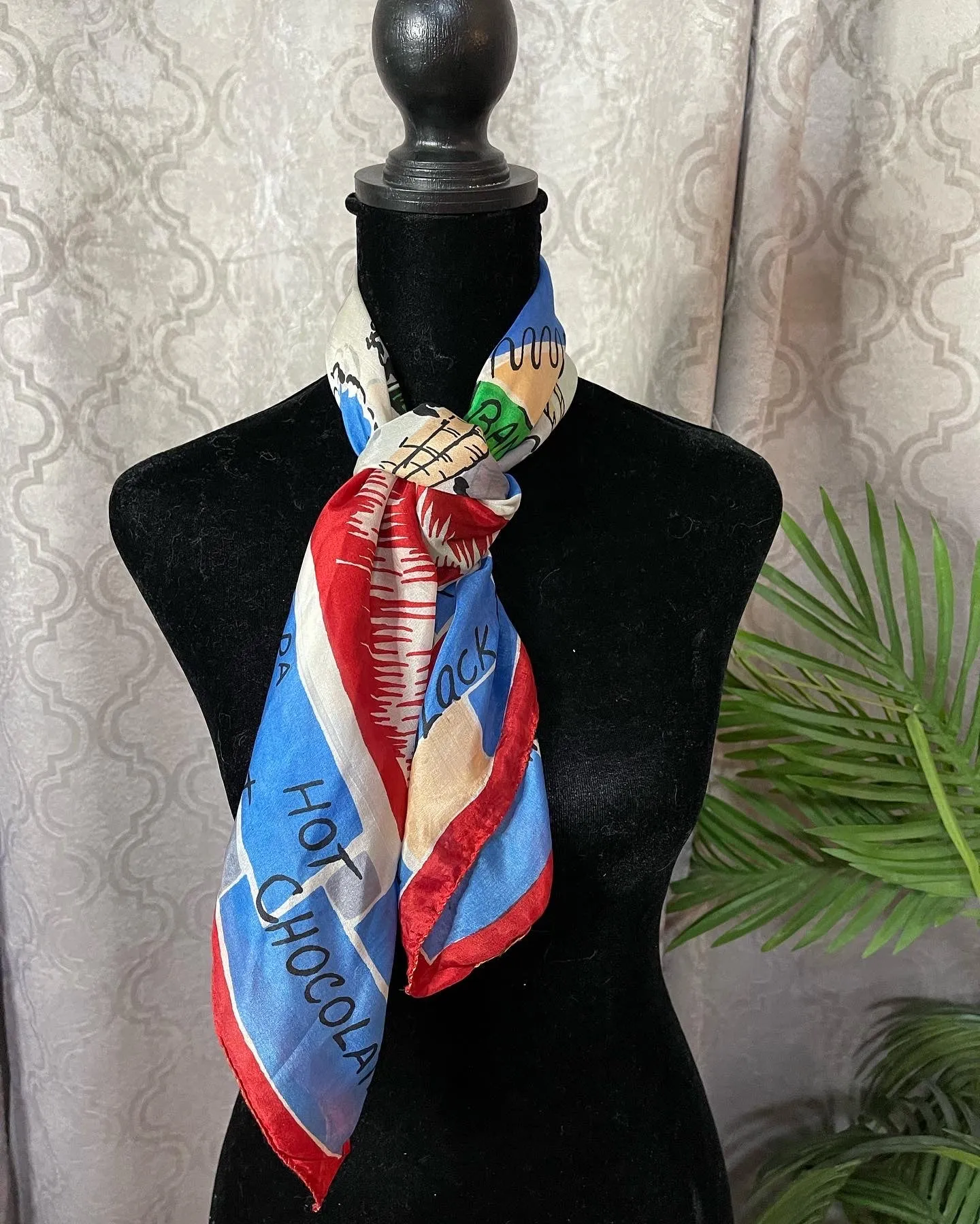 Vintage Ice Cream Silk Scarf