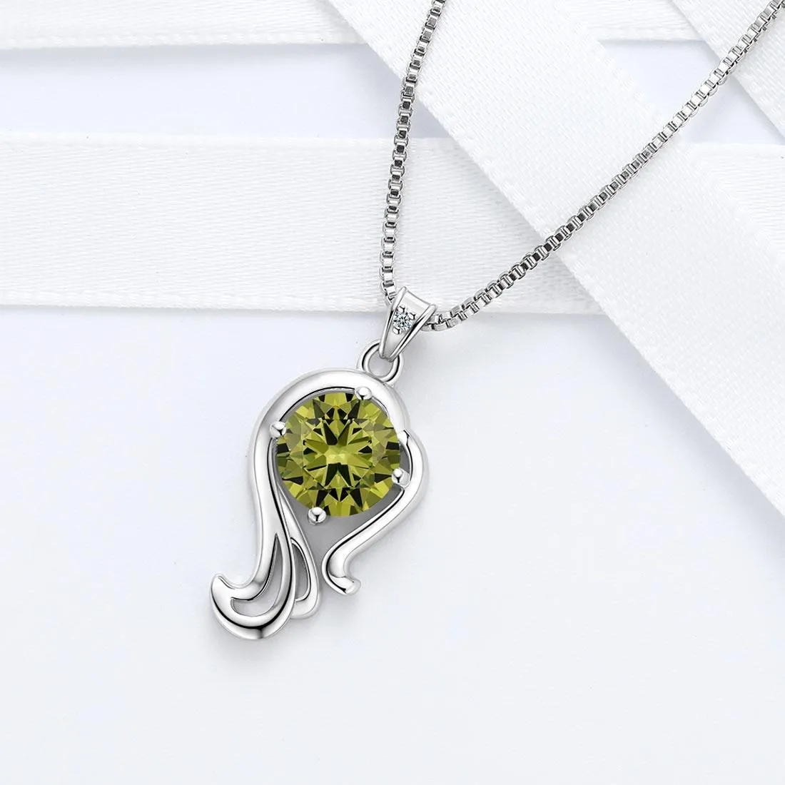 Virgo Necklace August Birthstone Pendant Women Girls Jewelry Birthday Gift Women Girls Jewelry Birthday Gift