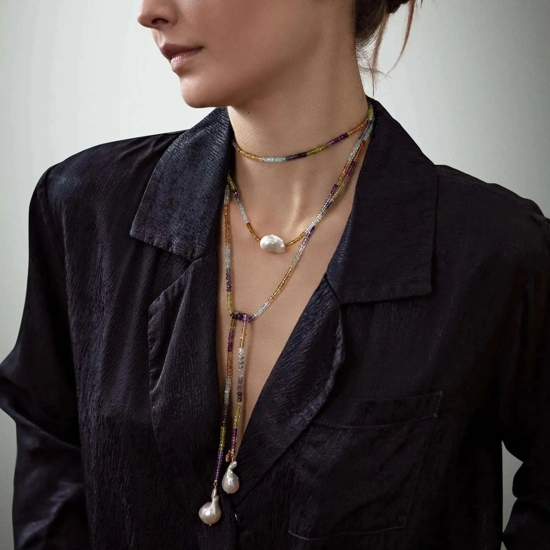 Water Ice Baroque Pearl Necklace
