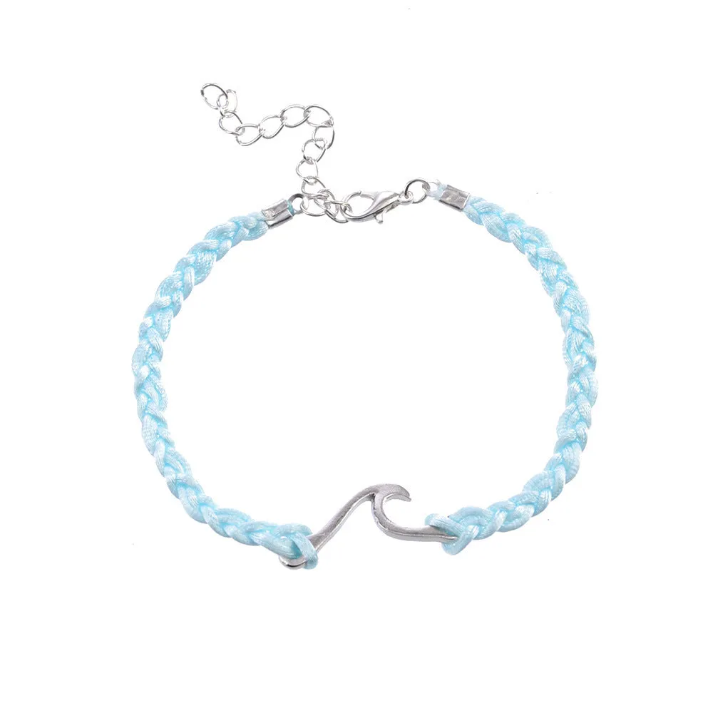 Wave blue gemstone bracelet